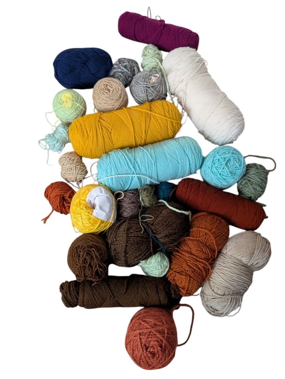 HUGE lot of Assorted Scrap/Unlabeled Yarn